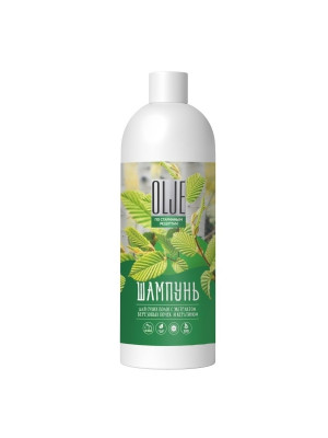 OLJE Натуральный шампунь для сухих волос с экстрактом березовых почек и кератином 1000 мл