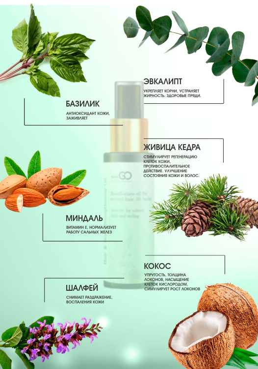 Натуральное масло для волос NovaNature oil for revival hair 30 herbs Dctr.Go Healing Systems 110 мл в Сочи