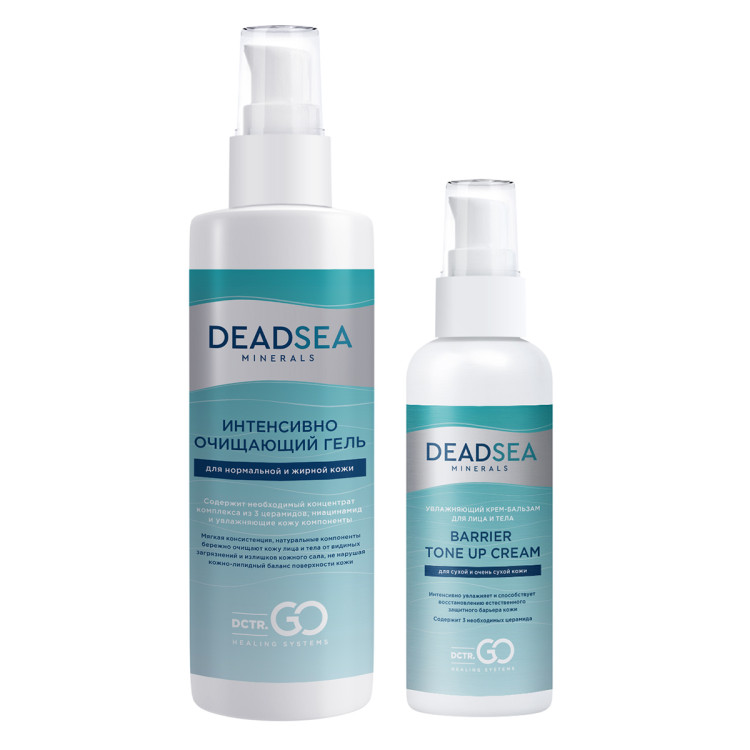 Dctr.Go Набор очищающий гель 250 мл и увлажняющий крем для лица с церамидами 100 мл в Сочи
